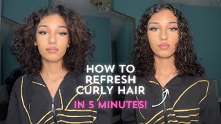 HOW TO REFRESH CURLY HAIR │ 5 MINS ONLY [upl. by Pacian]