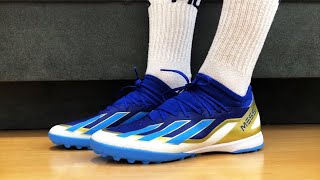 Adidas X Crazyfast League TF Messi Unboxing  On Feet [upl. by Leahkim740]