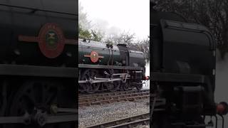 Merchant Navy 35006 at Gloucestershire Warwickshire Railway  trains railway steamengine steam [upl. by Javed538]