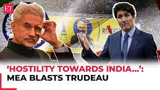 India vs Canada MEA slams Trudeau’s fresh charges over Nijjar killing [upl. by Eugirne]