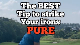 The best tip to strike your irons pure  Golf [upl. by Samala420]