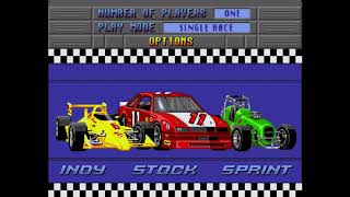 Mario Andretti Racing  Sega Genesis Gameplay [upl. by Acined]