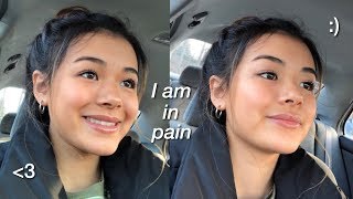 tired amp dying but i still made it to class COLLEGE GRWM [upl. by Neelra]