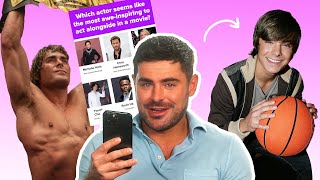 Zac Efron Finds Out Which Iconic Zac Efron Character He Is [upl. by Lydnek]