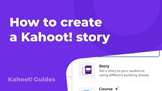 How to create a Kahoot story [upl. by Viola]