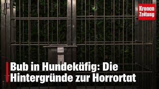 Bub in Hundekäfig Die Hintergründe zur Horrortat  kronetv NEWS [upl. by Analos]