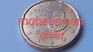 Moneda 20 euro cent  España 2023 Moneda con error [upl. by Satsoc]