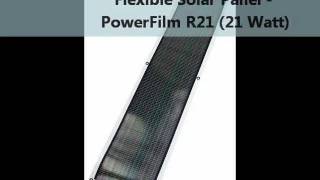 Flexible Solar Panel  PowerFilm R21 21 Watt [upl. by Lynea]