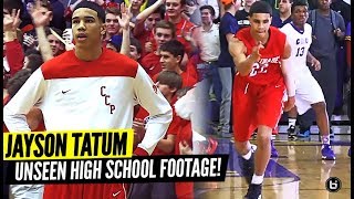 JAYSON TATUM UNSEEN SOPHOMORE HIGH SCHOOL FOOTAGE Goes OFF in Sold Out Rivalry Game vs CBC [upl. by Aluor956]