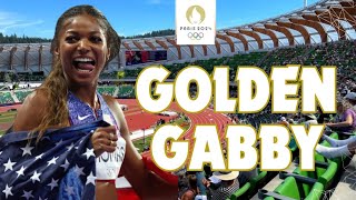 INCREDIBLE Gabby Thomas is Olympic 200M Champion [upl. by Orlene]