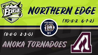 12132023 Anoka Tornadoes  Northern Edge Peewee B1 [upl. by Alis]