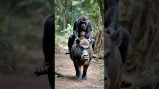 Wild Boar Knight funnyanimal funny shots pets gorilla cute [upl. by Merrel426]