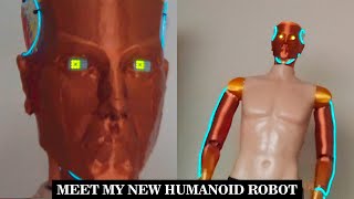 Introducing My New 3D Printed LifeSize Humanoid Robot Able To Move Arms and Head  Mi nuevo robot [upl. by Pan580]