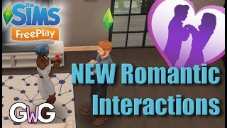 The Sims Freeplay NEW Romantic Interactions [upl. by Winna]