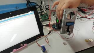 Coin acceptor with arduino and raspberry pi demonstration Malaysia coins [upl. by Malcom942]