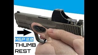 THUMB REST Install  Smith amp Wesson MampP M20 [upl. by Pollitt47]