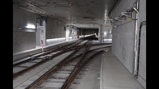 Extremer Schienenlärm am Gleisdreieck im neuen Stadtbahntunnel Karlsruhe Kombilösung [upl. by Adaval]