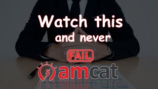 HOW TO CLEAR AMCAT TEST [upl. by Ynafit773]