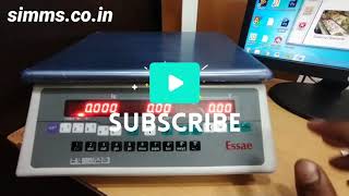 ESSAE DS252PR Receipt Printing Weighing Scale Configuration in Tamil  wwwsimmsin [upl. by Leventhal778]