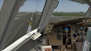 FS2004 Boeing 767300 ILS approach  bumpy landing RWY27R  Chicago OHare Intl KORD HD part 22 [upl. by Sidon596]