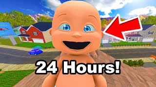 Baby 24 Hours on ROOF Challenge [upl. by Ihsoyim]