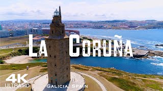 La Coruña 2024 🇪🇸 Drone Aerial 4K Drones  A Coruna Galicia Spain España [upl. by Disraeli]