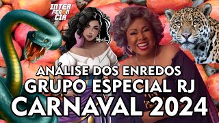 🚨 Análise dos Enredos das Escolas de Samba do Grupo Especial do Rio de Janeiro para o Carnaval 2024 [upl. by Phonsa]