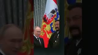 StevenSeagal Hollywood’s Enigmatic Star Awarded Russia’s Order of Friendship shorts [upl. by Xanthus]