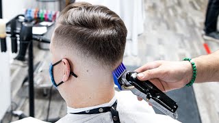 TUTORIAL PARA BARBEROS  CORTE DE LADO COMBOVER FADE [upl. by Aguayo]