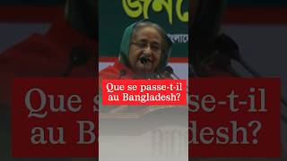 La première ministre Sheikh Hasina démissionne que se passetil au Bangladesh [upl. by Innaig]