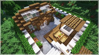 Simple Sunken Summer Minecraft Garden Build Design [upl. by Ycniuqal]