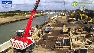 Littlehampton River Arun East Bank regeneration from Lighthouse [upl. by Halak]