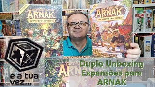 DUPLO UNBOXING  Expansoes para a Ruinas Perdidas de Arnak [upl. by Dlanod]