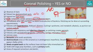 Indications and Contraindications for Coronal Polishing StudentRDH [upl. by Portugal404]