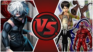 KEN KANEKI vs THE WORLD Ken Kaneki vs Eren Yeager Slender Man Siren Head Carnage Tokyo Ghoul [upl. by Gnik]