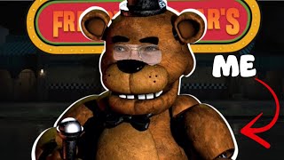 I SPENT A DAY AS FREDDY FAZBEAR [upl. by Ettessil165]