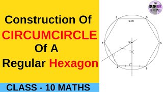 Construction Of Circumcircle Of A Regular Hexagon । Construction Of Hexagon [upl. by Elsi]