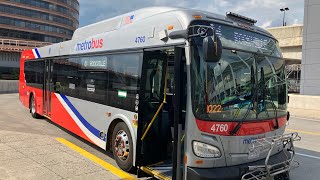 WMATA Metrobus 2023 New Flyer XD40 4760 On Route J2 Ride [upl. by Kohsa]