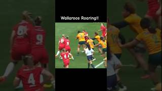 Wallaroos Roaring 🇦🇺  rugby highlights reels shorts australia [upl. by Al]