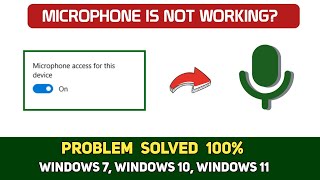 Microphone is not working in PC  How to fix microphone problem in PC  Full Guide [upl. by Arikahs102]