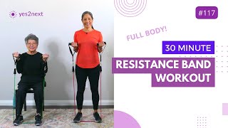 30 MIN RESISTANCE BAND WORKOUT for Beginners Seniors  Elastic Exercise Band Workout [upl. by Radcliffe813]