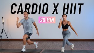 20 MIN CARDIO HIIT WORKOUT  ALL STANDING  Full Body No Equipment Home Workout [upl. by Wendolyn]