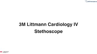 3M Littmann 6176 Cardiology IV Stethoscope  stethoscopeeu [upl. by Goldina]