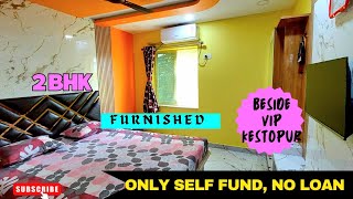 2 Bhk 2 Toilet 950 Sq Ft Road Facing Furnished Flat for SaleJust Beside Kestopur VipOnly Self Fund [upl. by Close]