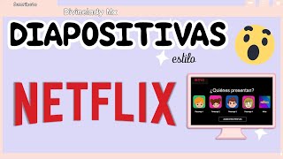 COMO HACER DIAPOSITIVAS TEMATICA  ESTILO NETFLIX  POWER POINT CREATIVOTÉMPLATE GRATIS [upl. by Mufi871]