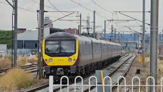 Trains at Cricklewood  West Hampstead  Thameslink amp EMR  Tones  Rain Storm 150724 [upl. by Nanette]