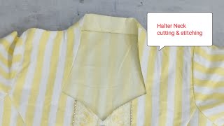 Halter Neck Cutting amp Stitching by Baba Boutique boutique suit dress trending haltertop [upl. by Steffen]