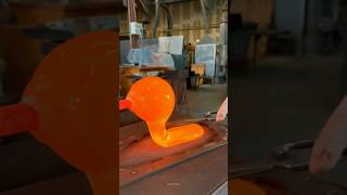 The Amazing Process of Shaping Molten Glass 🤯  shorts facts glassblowing [upl. by Say]