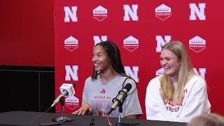 Nebraskas Leyla Blackwell and Taylor Landfair full press conference from Aug 22 2024 [upl. by Nonnerb]