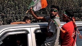 Congress candidate wagooraKreeri constituency irfan Lone on way sopore to welcome Rahul Gandhi [upl. by Grizel]